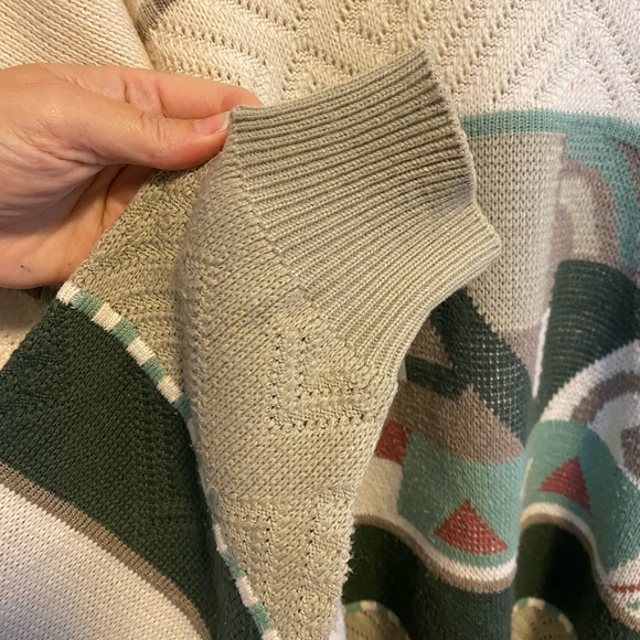 Porto Cruz Vintage 80s Sweater V-neck Purple Size Large - Picture 5 of 7